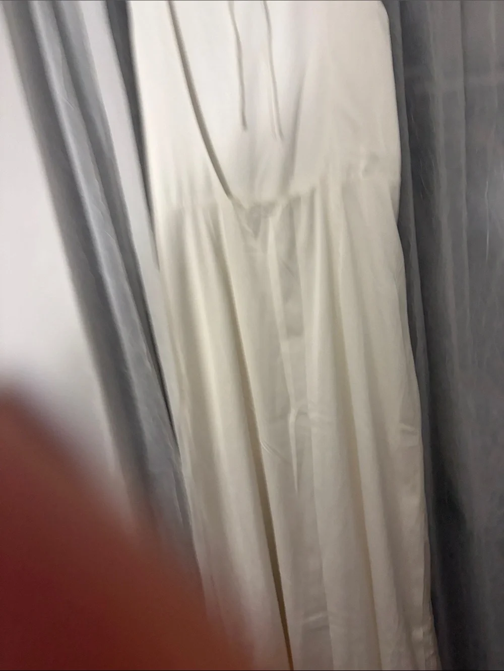 Abercrombie & Fitch White Sleeveless Knot-Detail Maxi Dress